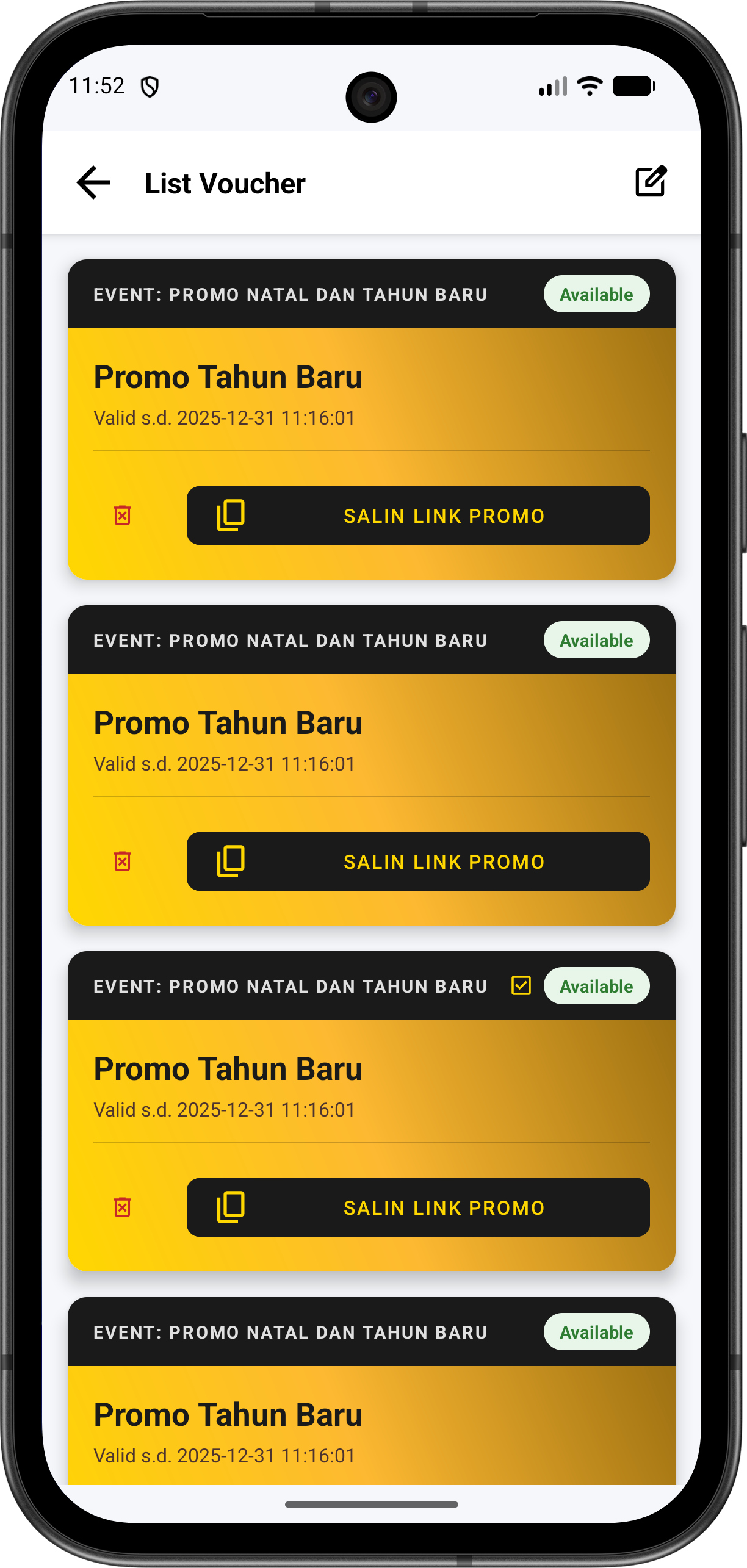 e-Voucher App Preview